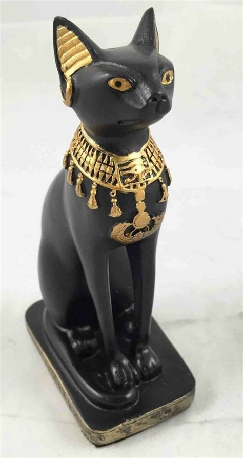 Ancient Egyptian Feline Cat Goddess Bastet Sculpture Small