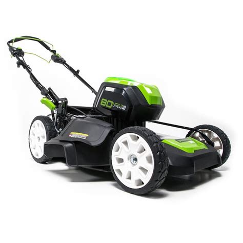 greenworks  volt max brushless    propelled cordless electric