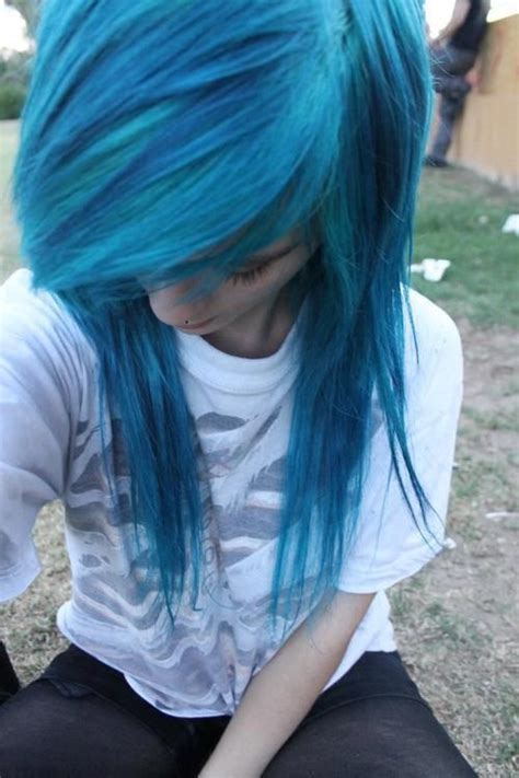 17 Best Images About Blue Emo Hair On Pinterest Scene