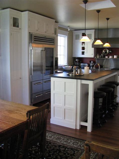 kitchen  white cabinets   island
