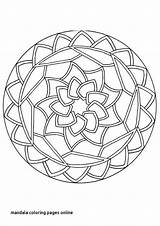 Pages Mandala Coloring Printable Advanced Level Getcolorings sketch template