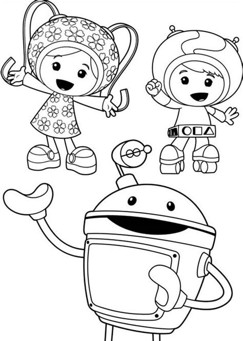 picture  team umizoomi coloring page color luna