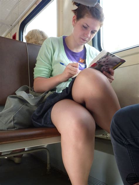 sexy legs in train voyeur videos