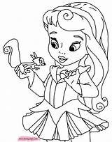 Coloring Disney Pages Little Princesses Aurora Cinderella Belle Princess Baby Disneyclips Para Colorear Dibujos Princesas Bebes Gif Tiana Mulan Printable sketch template