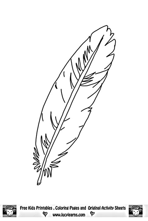 feather colouring pages clip art library