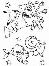 Pokemon Coloring Pages Print Kids sketch template