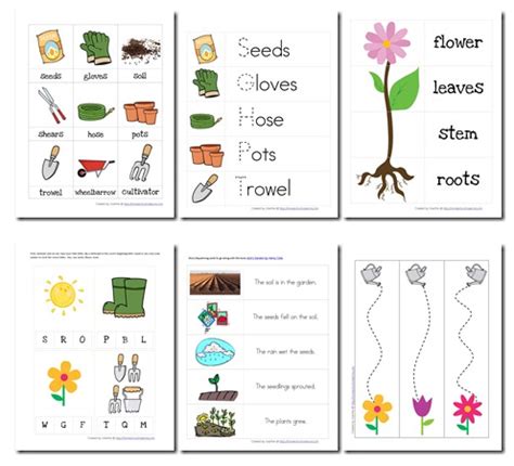 images  gardening worksheets printables  printable