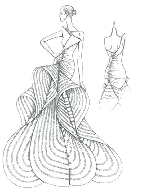 coloring pages  fashion dresses  getcoloringscom  printable