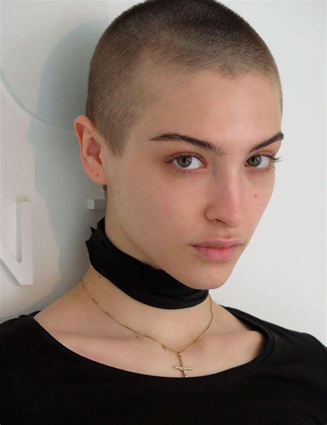 lera abova russian model in 2020 face hair bald women short hair
