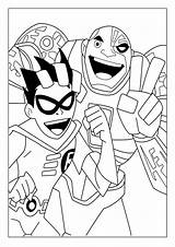 Titanes Jovenes Robin Cyborg Nightwing Superheroes Tudodesenhos Buscando Estés Vez sketch template