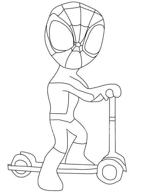 spidey   amazing friends coloring page  printable