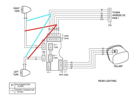 sportster tail light wiring diagram styleced