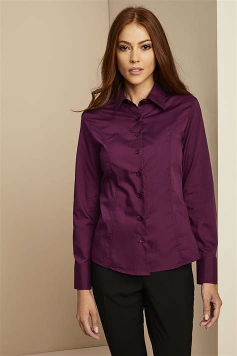 women s essentials long sleeve shirt plum simon jersey