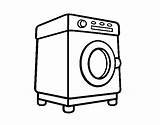 Lavadora Washing Lavatrice Linge Lave Uma Rentadora Geladeira Colorier Dibuix Dibuixos Acolore sketch template