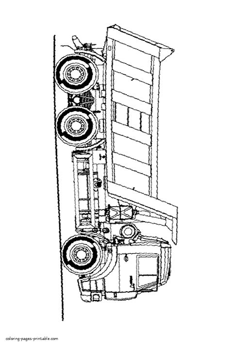 vehicles coloring pages dump truck coloring pages printablecom
