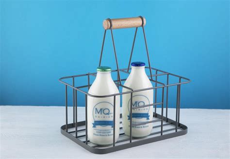 glass milk bottle carrier milk bottle holder mcqueens dairies