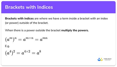 brackets  indices gcse maths steps examples worksheet