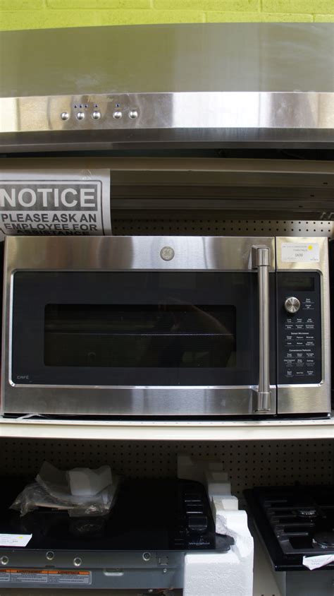 ge cafe cvmslss  cuft   range microwave appliances tv outlet