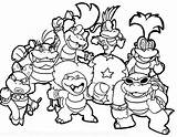 Mario Coloring Pages Characters Bros Brothers Super Printable Color Print Together Getcolorings Getdrawings Colorings Kart sketch template