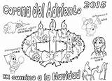 Adviento Catequesis Recursos Coronas Ciclo Catolica Religion sketch template