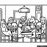 Poker Playing Dogs Coloring Pages Dog Famous Cards Coolidge Adult Paintings Thecolor Craft Painting Visit Choose Board sketch template