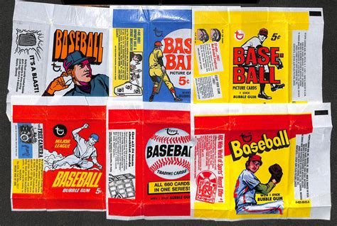 lot detail lot   rare topps baseball card wrappers