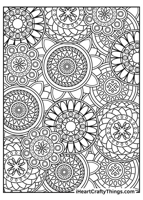 stress relieving coloring pages printable