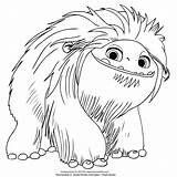 Everest Abominable Yeti Coloriage Abomination Colorier Imprimer Coloringhome Dreamworks sketch template