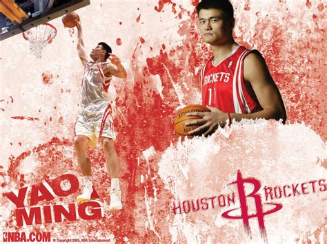 Yao Ming Houston Rockets Wallpaper Basketball Wallpapers