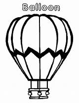Air Balloon Hot Pages Coloring sketch template