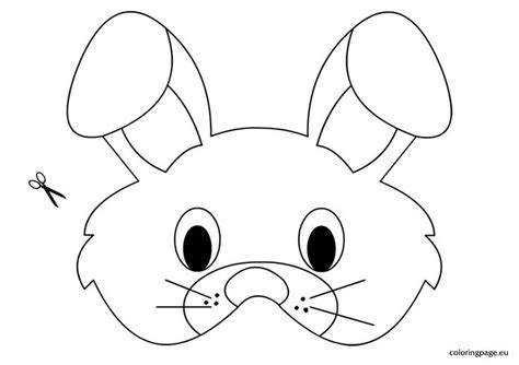 rabbit mask template carnival pinterest