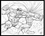 Hulk Superhero sketch template