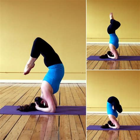yoga headstand  legs crossed yoga pose