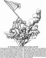 Jima Iwo Okinawa Battles Dover Designlooter Millerpadsandpaper Doverpublications sketch template