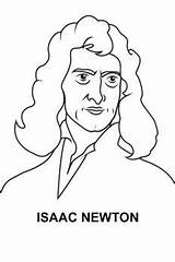 Newton Isaac Coloring Pages Kids Printable Looking Face Good Neil Tyson Getdrawings Getcolorings Da sketch template