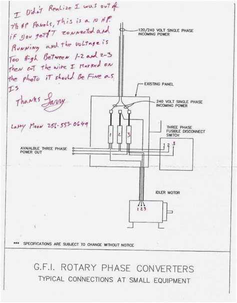 rotary phase converter wiring diagram knittystashcom