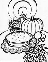 Thanksgiving Coloring Pages Printable Meal Adults Kids Adult Print Sheet Sheets Color Food Books Pie Colouring Disney Turkey Pies Fall sketch template