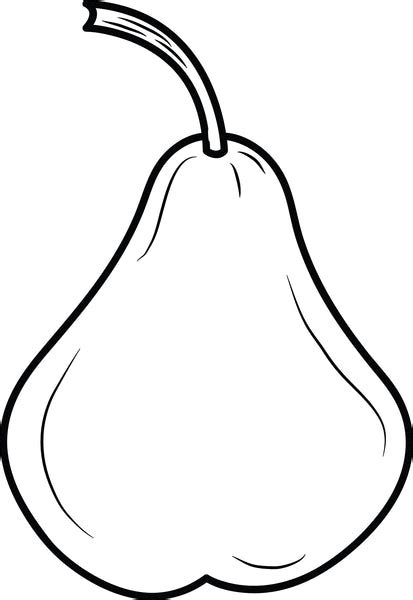 printable pear coloring page  kids supplyme