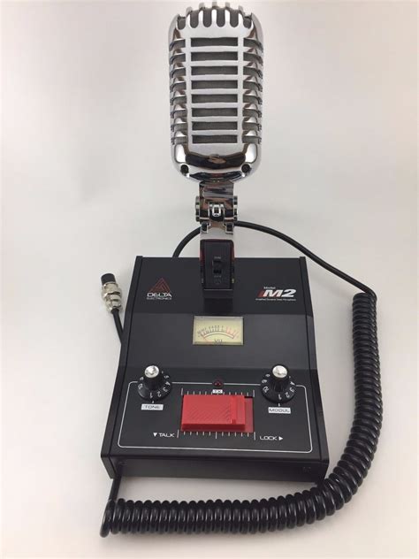 ebay chrome delta   pin cobra amplified dynamic power base microphone cb ham mic embarrados