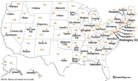usa capital cities map cc challenge  pinterest geography