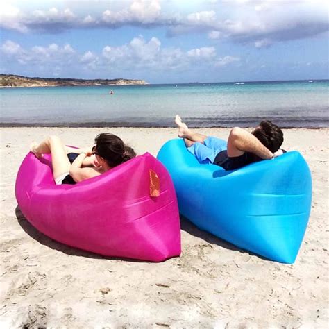 buy lazy sofa beach bed fast inflatable air sleeping bag camping sofa air bed