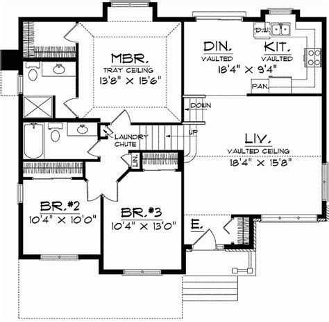 inspirational floor plans split level homes  home plans design