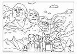 Rushmore Mt sketch template