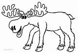 Moose Coloring Pages Kids Cartoon Elk Drawing Baby Printable Color Bull Clipart Print Colouring Sheets Colors Collection Animal Cool2bkids Cute sketch template