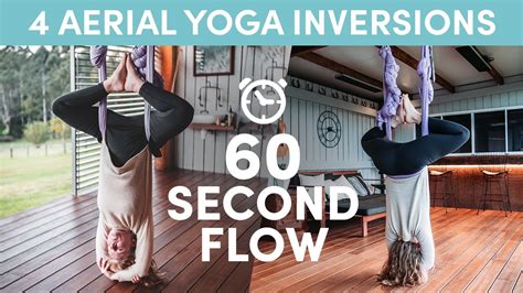 aerial yoga inversion poses  beginners youtube