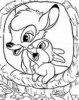 Coloring Pages Thumper Bambi Getcolorings sketch template