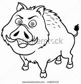 Pages Coloring Hog Wild Pig Getcolorings Hunting sketch template