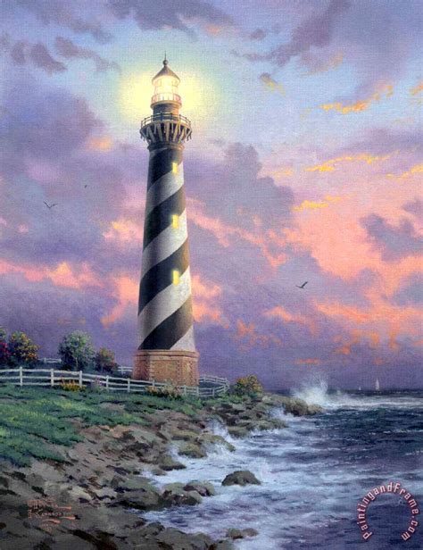 Thomas Kinkade Cape Hatteras Light Painting Cape