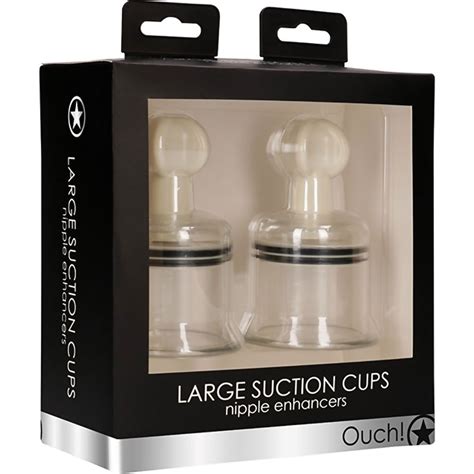 Ouch Large Suction Cup Nipple Enhancers 2 5 Clear