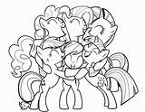 Coloring Pony Little Pages Friendship Magic Printable Kids Print sketch template